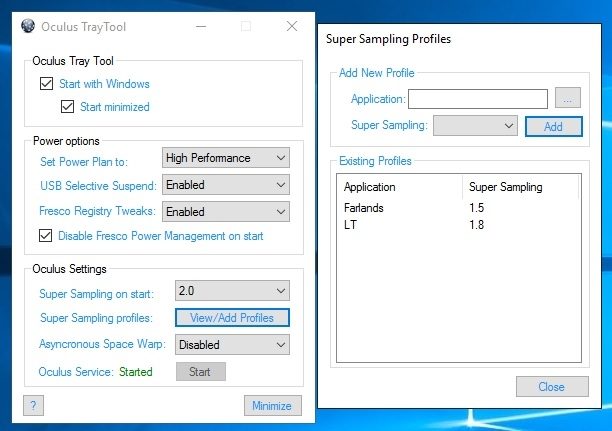 supersampling profiles