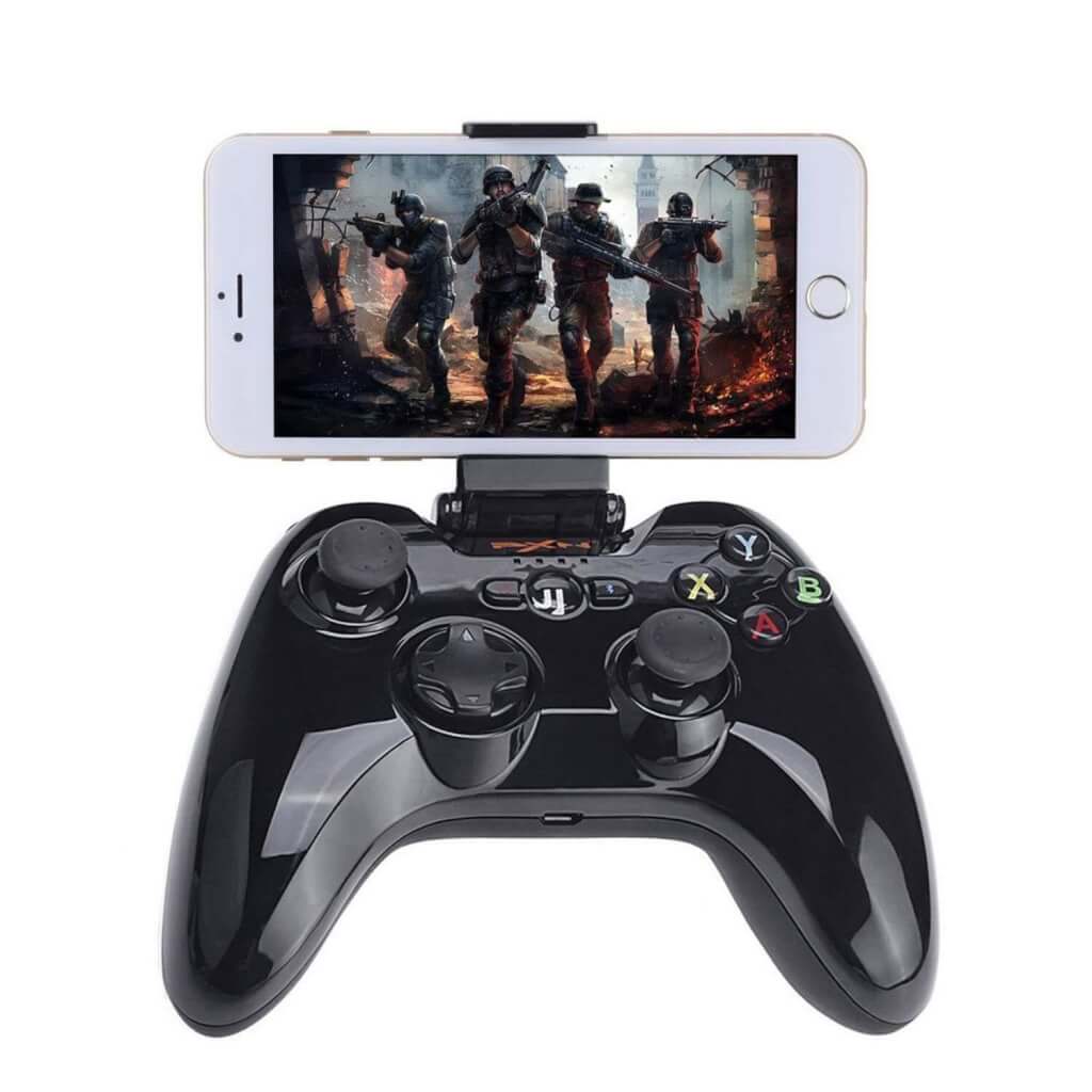 Megadream Apple MFi Certified App Store IOS Games Gamepad Joystick Controller for iPhone X 8 8Plus 7 7Plus 6S 6 5S, iPad Air 2 Mini 4 3 Pro, Apple TV – Clamp Holder Included