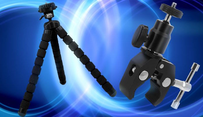 HTC Vive Stand Anwenk Clamp Bendy Xories minature tripod