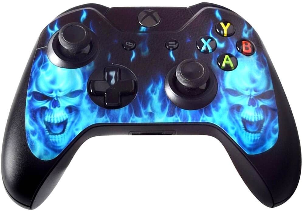 xbox controller skins 3 blues skulls fire ghostrider skin