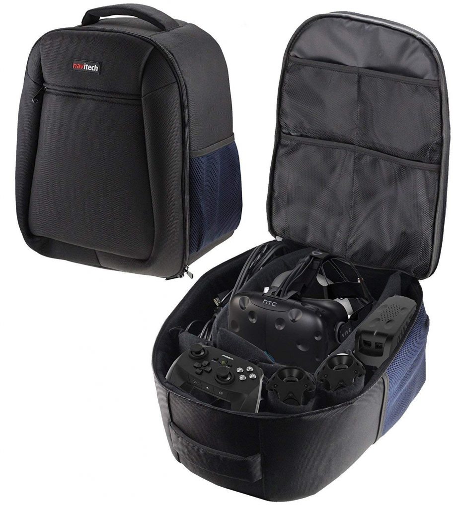 Navitech Rugged Black & Blue Backpack